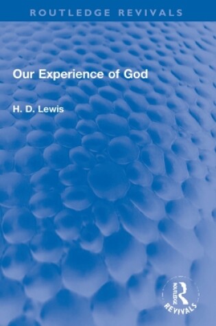 Cover of Our Experience of God