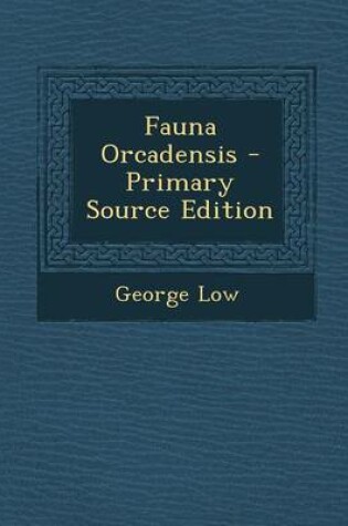 Cover of Fauna Orcadensis
