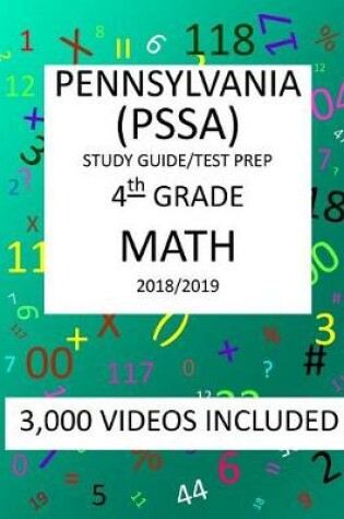 Cover of 4th Grade PENNSYLVANIA PSSA, 2019 MATH, Test Prep