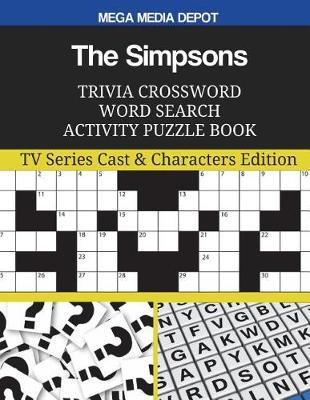 Book cover for The Simpsons Trivia Crossword Word Search Activity Puzzle Book