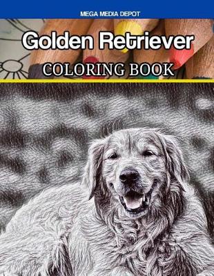 Book cover for Golden Retriever Coloring Book