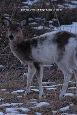 Book cover for Piebald Deer 100 Page Lined Journal