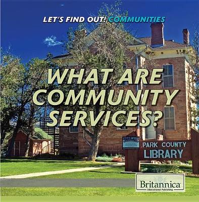 Book cover for What Are Community Services?