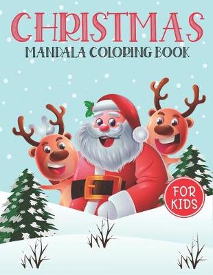 Book cover for Christmas Mandala Coloring Book For Kids