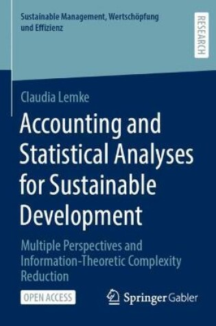 Cover of Accounting and Statistical Analyses for Sustainable Development