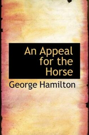 Cover of An Appeal for the Horse