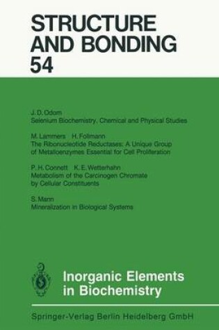 Cover of Inorganic Elements in Biochemistry