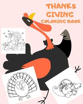 Book cover for Thanks Giving Coloring Book