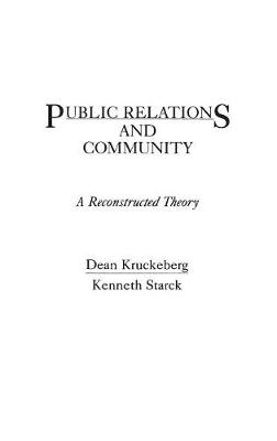 Book cover for Public Relations and Community