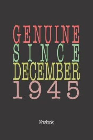 Cover of Genuine Since December 1945