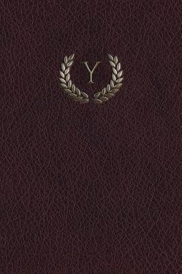 Book cover for Monogram "y" Meeting Notebook
