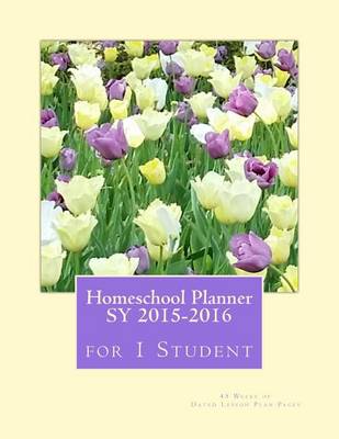 Book cover for Homeschool Planner Sy 2015-2016 for 1 Student