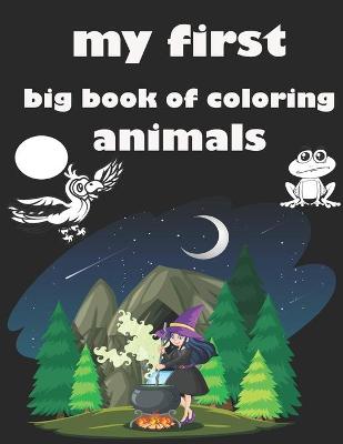 Book cover for my first big book of coloring animals