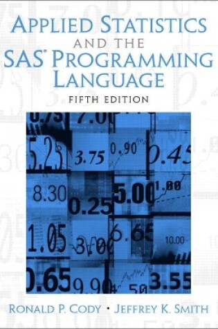 Cover of Applied Statistics and the SAS Programming Language
