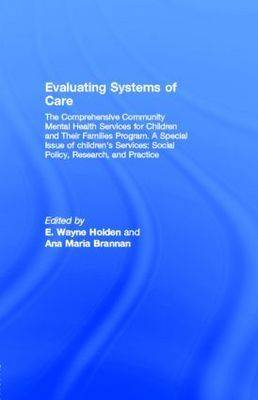 Book cover for Evaluating Systems of Care