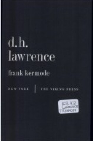 Cover of D. H. Lawrence