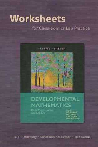 Cover of Worksheets for Classroom or Lab Practice for Developmental Mathematics