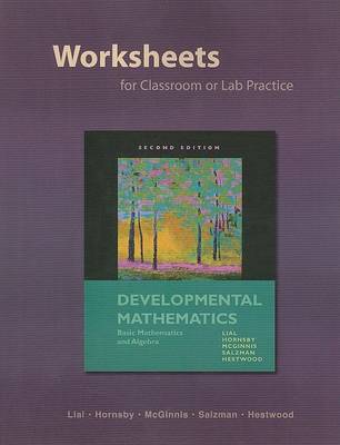 Book cover for Worksheets for Classroom or Lab Practice for Developmental Mathematics