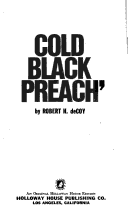 Book cover for Cold Black Preach