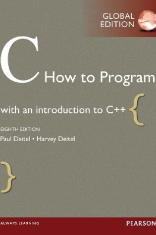 Cover of C How to Program, Global Edition