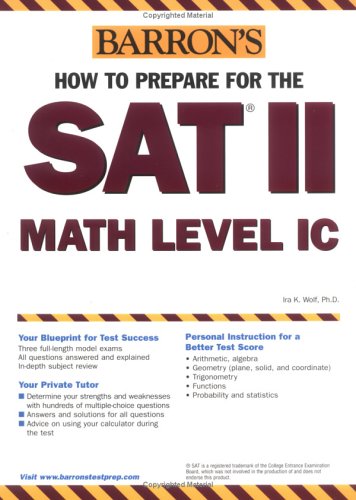 Book cover for How to Prepare for the SAT II Math Level IC