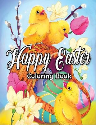 Book cover for Happy Easter Coloring Book