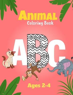 Book cover for Animal Coloring Book