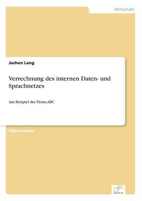 Book cover for Verrechnung des internen Daten- und Sprachnetzes