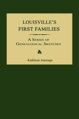 Cover of Louisville's First Families