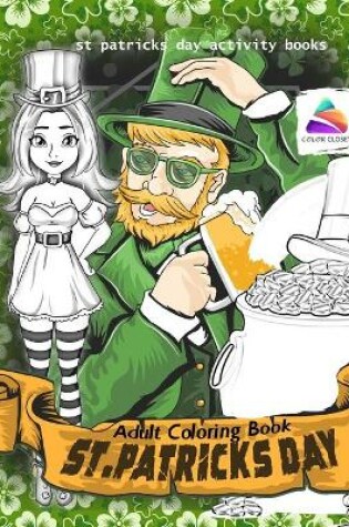 Cover of st Patricks Day adult coloring book