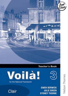 Book cover for Voila! 3 Clair Lower Teacher's Book