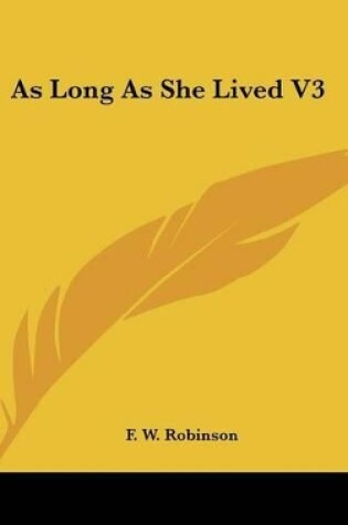 Cover of As Long As She Lived V3