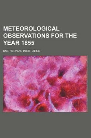 Cover of Meteorological Observations for the Year 1855