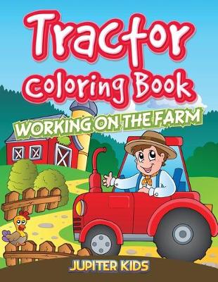 Book cover for Tractor Coloring Book