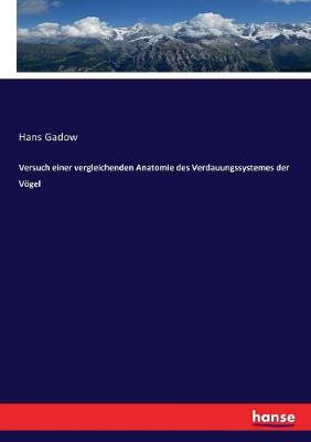 Book cover for Versuch einer vergleichenden Anatomie des Verdauungssystemes der V�gel