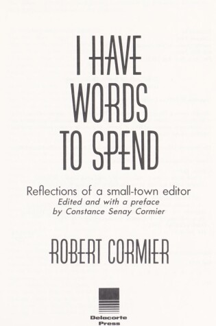 Cover of I Have Words to Spend - The World of Rob