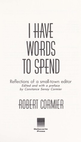 Book cover for I Have Words to Spend - The World of Rob