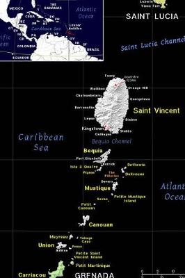 Book cover for Modern Day Color Map of Saint Vincent and the Grenadines Journal