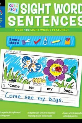 Cover of Cut & Paste Sight Words Sentences