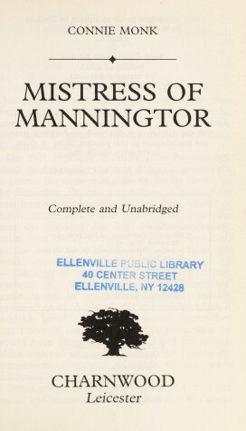 Book cover for Mistress Of Manningtor