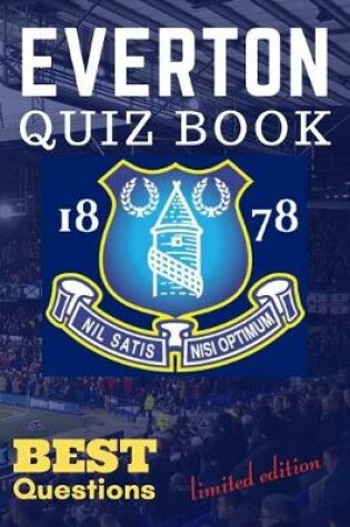 Cover of EVERTON QUIZ BOOK Best Questions limited edition