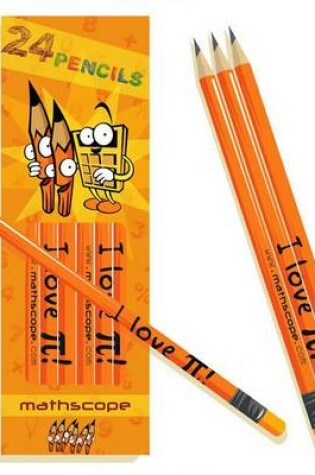 Cover of Pack of 24 Maths Pencils ("I Love [pi]")