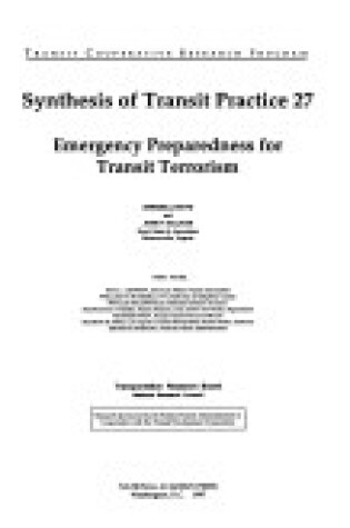 Cover of Emergency Preparedness for Transit Terrorism