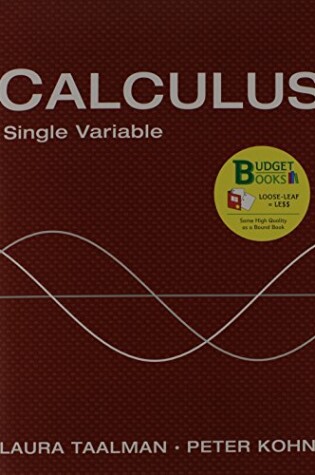 Cover of Loose-Leaf Version for Calculus Single Variable