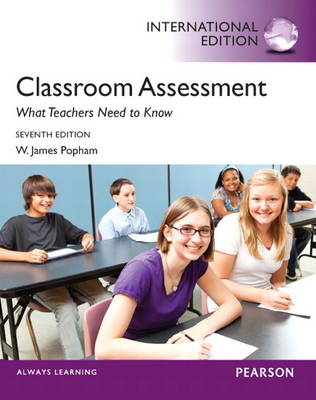 Book cover for Classroom Assessment, plus MyEducationLab with Pearson eText