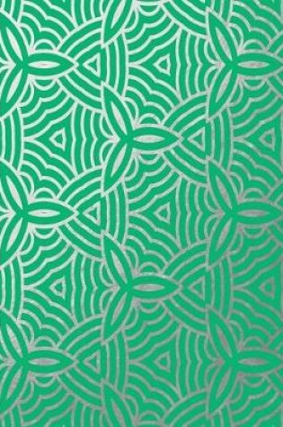 Cover of Silver Foil and Emerald Pattern Notebook