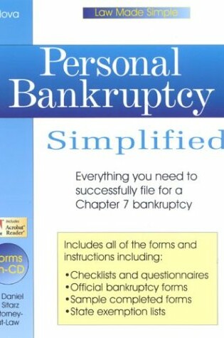 Cover of Personal Bankruptcy Simplified