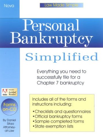Book cover for Personal Bankruptcy Simplified