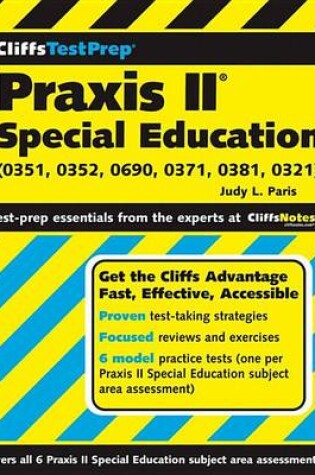 Cover of Cliffstestprep Praxis II: Special Education (0351, 0352, 0690, 0371, 0381, 0321)