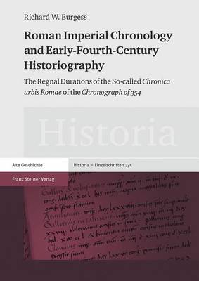 Book cover for Roman Imperial Chronology and Early-Fourth-Century Historiography